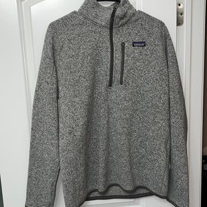 Men's Patagonia Better Sweater 1/4-Zip Fleece Grey